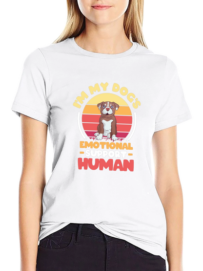 Emotional Support Human Dog T-Shirt
