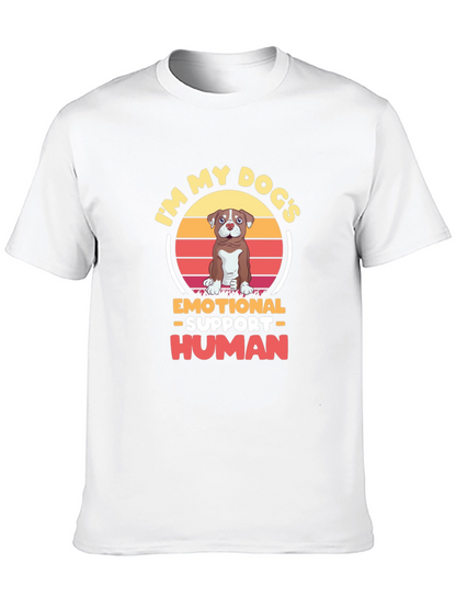 Emotional Support Human Dog T-Shirt