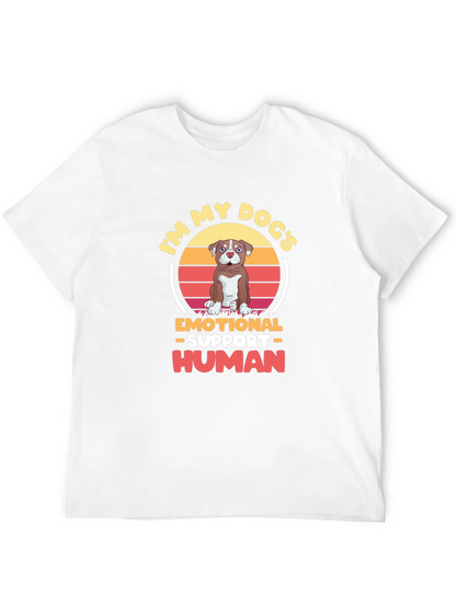 Emotional Support Human Dog T-Shirt