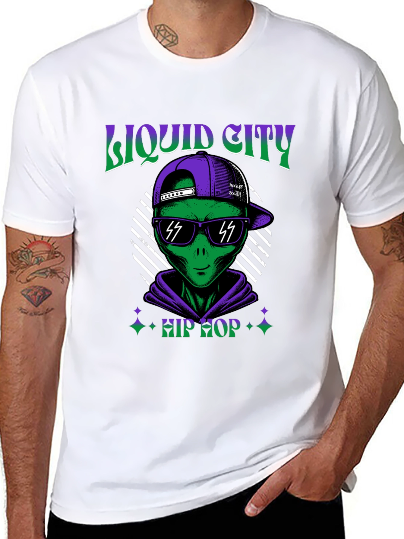 Liquid City Hip Hop Alien Graphic Tee