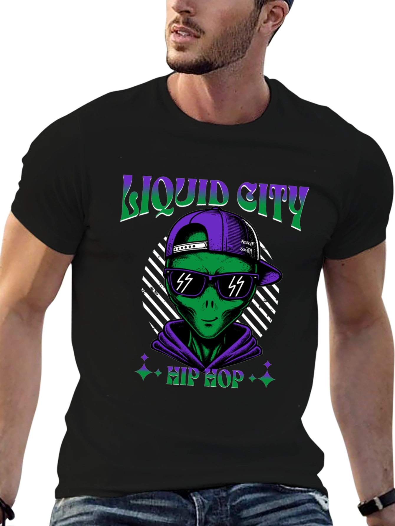 Liquid City Hip Hop Alien Graphic Tee