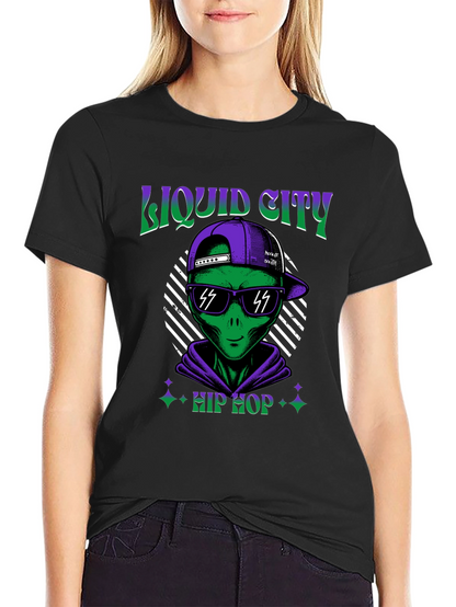 Liquid City Hip Hop Alien Graphic Tee