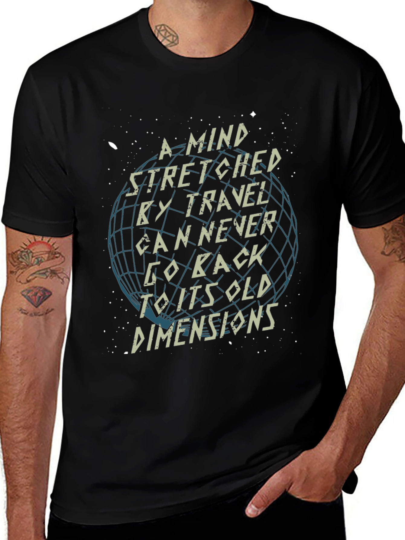 Travel Quote Graphic T-Shirt - Mind Stretched