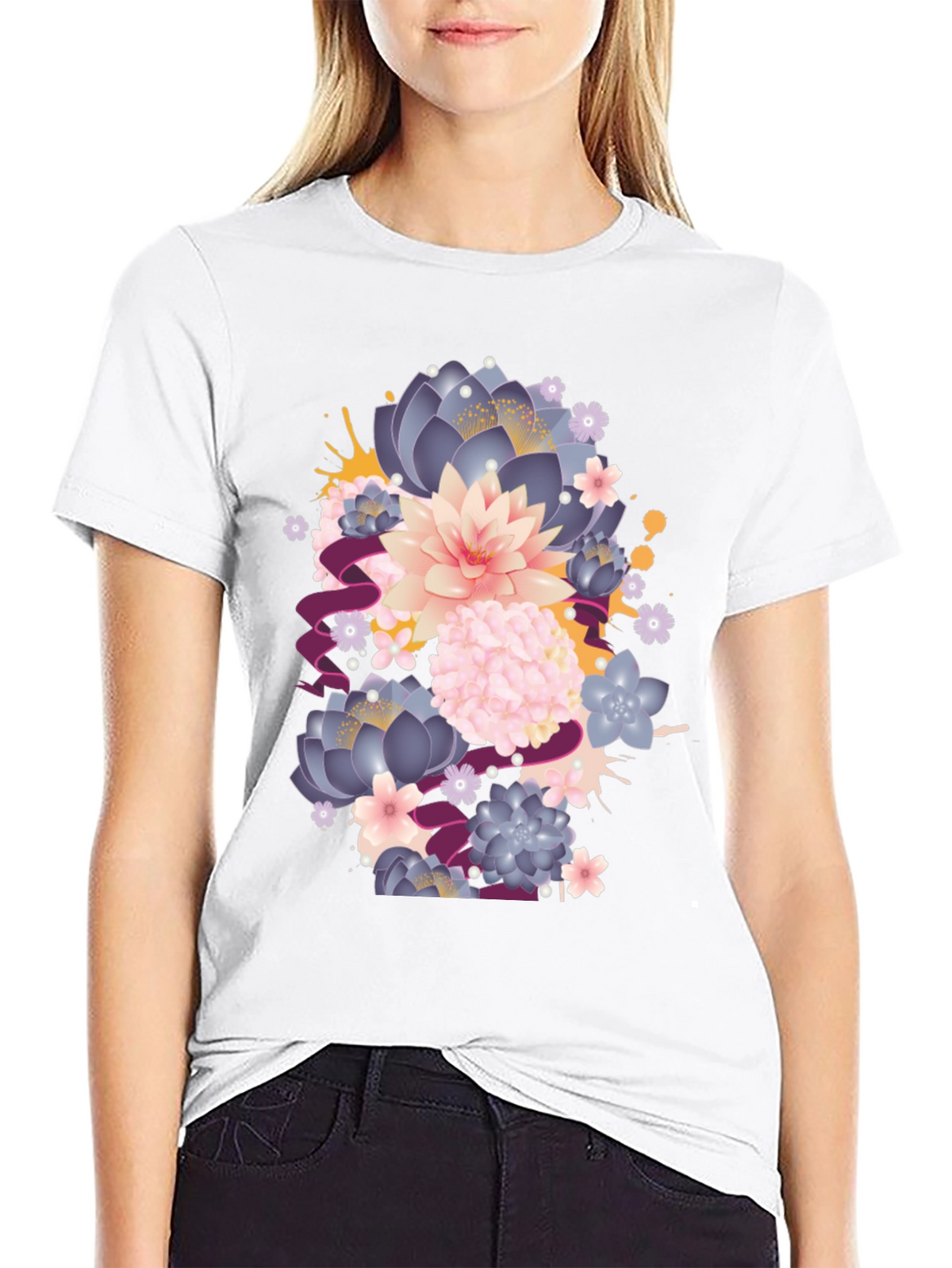 Floral Graphic T-Shirt - Stylish Comfort