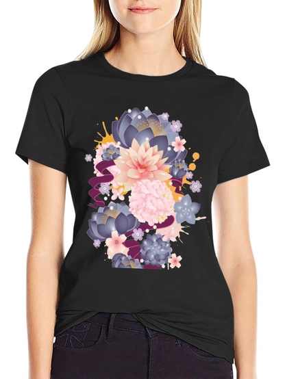 Floral Graphic T-Shirt - Stylish Comfort