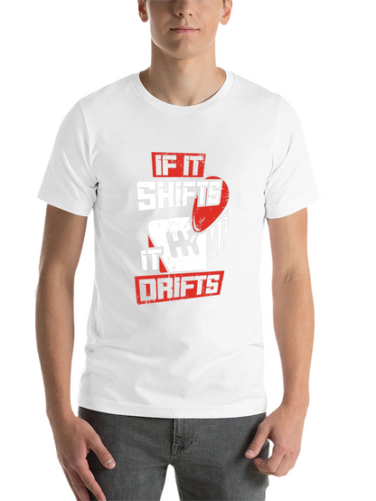 If It Shifts It Drifts Graphic Tee - Black