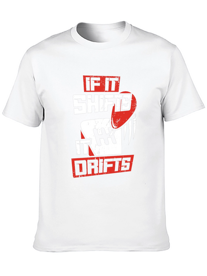 If It Shifts It Drifts Graphic Tee - Black