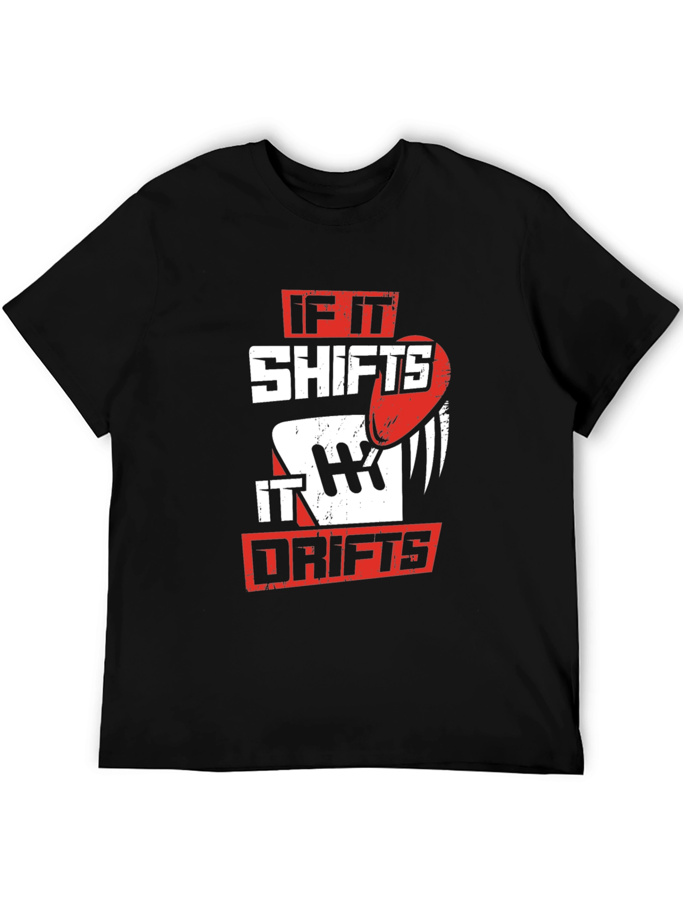 If It Shifts It Drifts Graphic Tee - Black