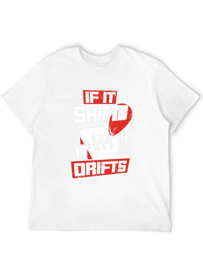 If It Shifts It Drifts Graphic Tee - Black