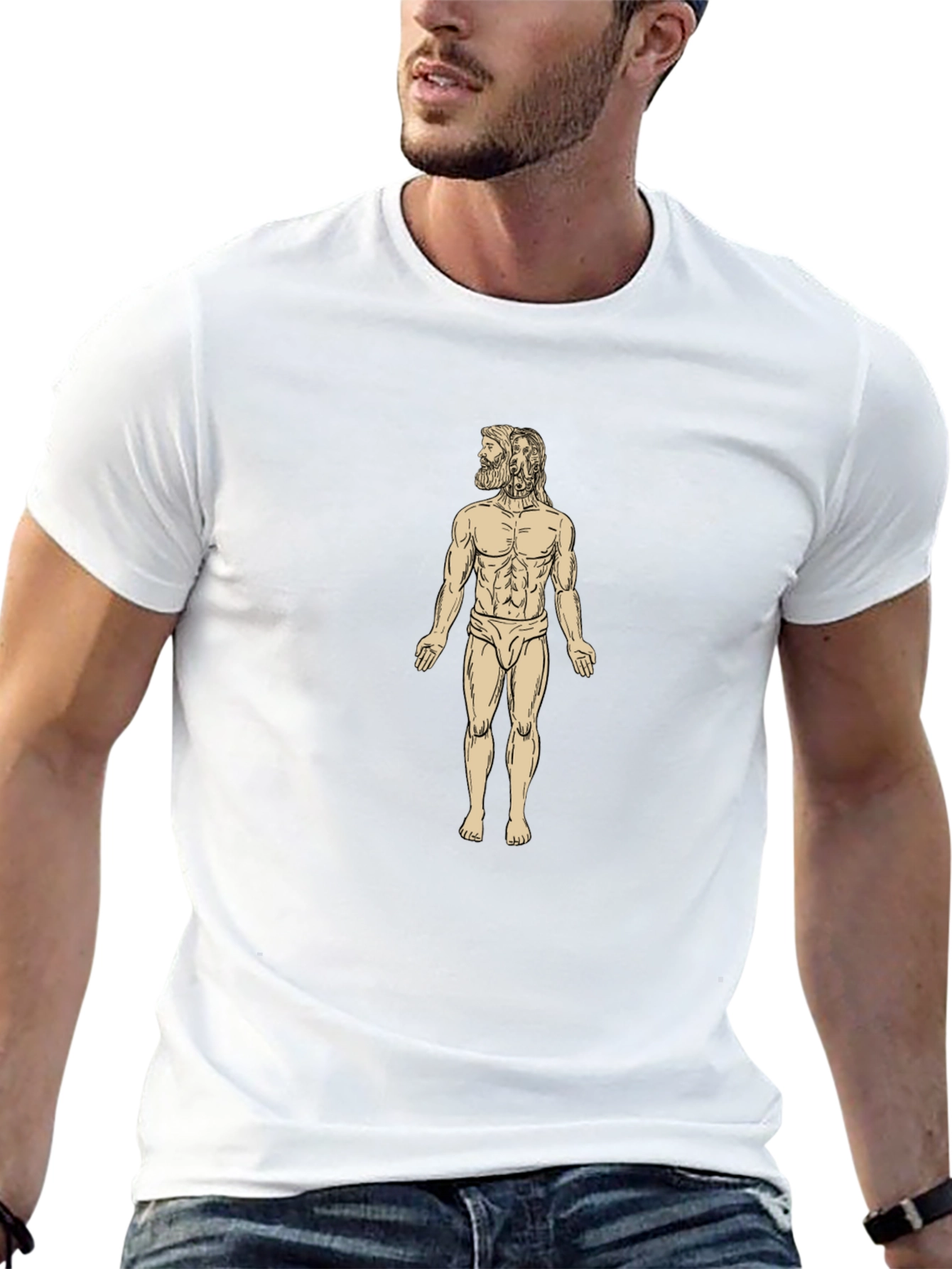 Anatomical Man Black T-Shirt