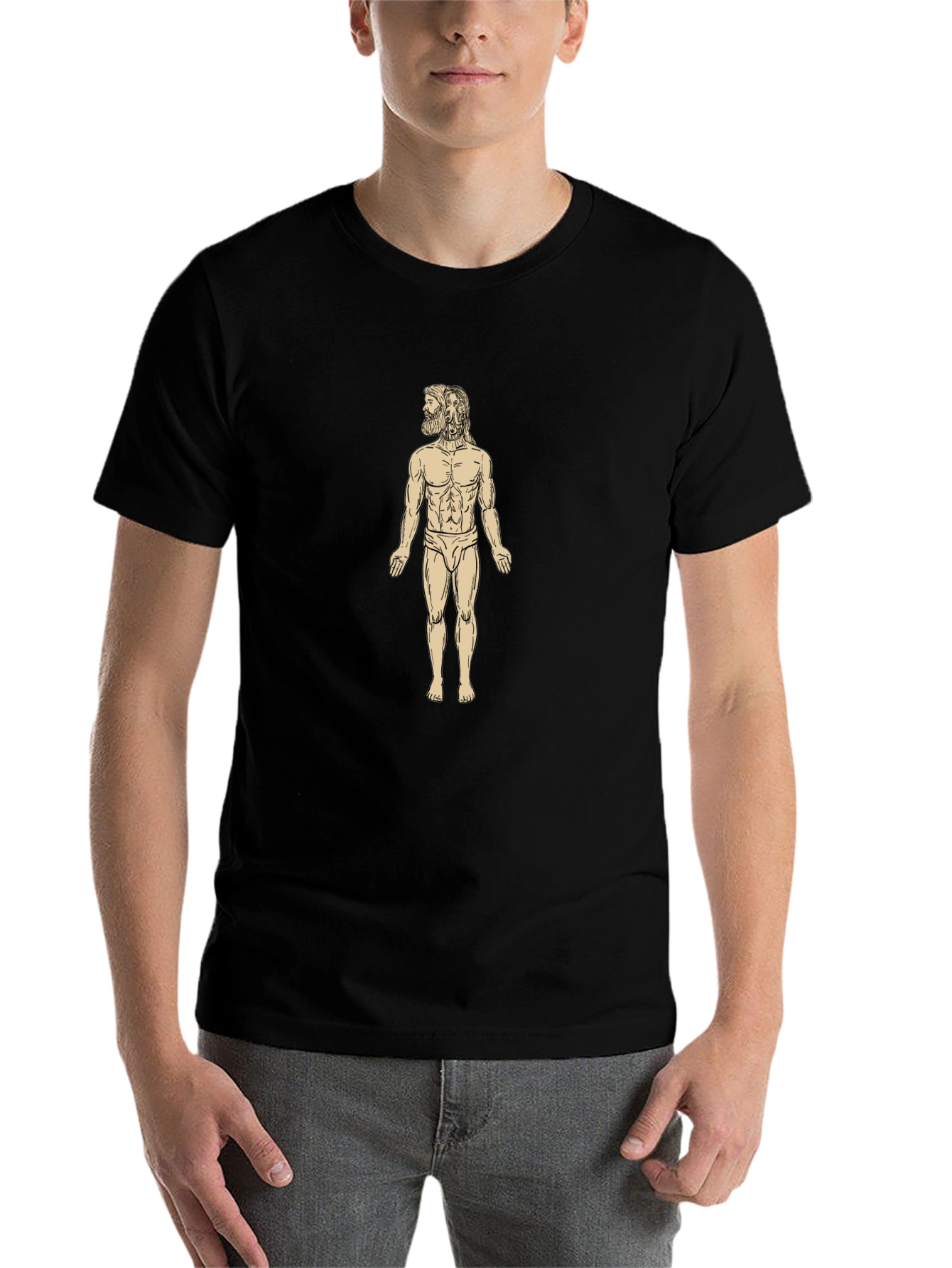 Anatomical Man Black T-Shirt