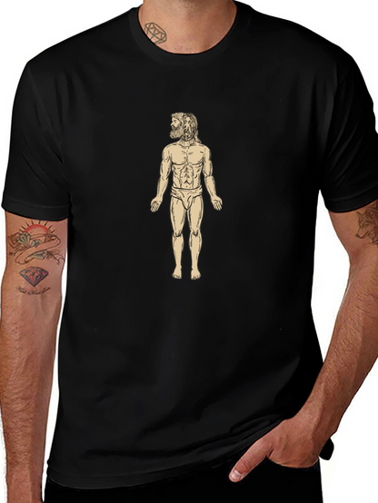 Anatomical Man Black T-Shirt