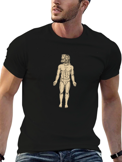 Anatomical Man Black T-Shirt