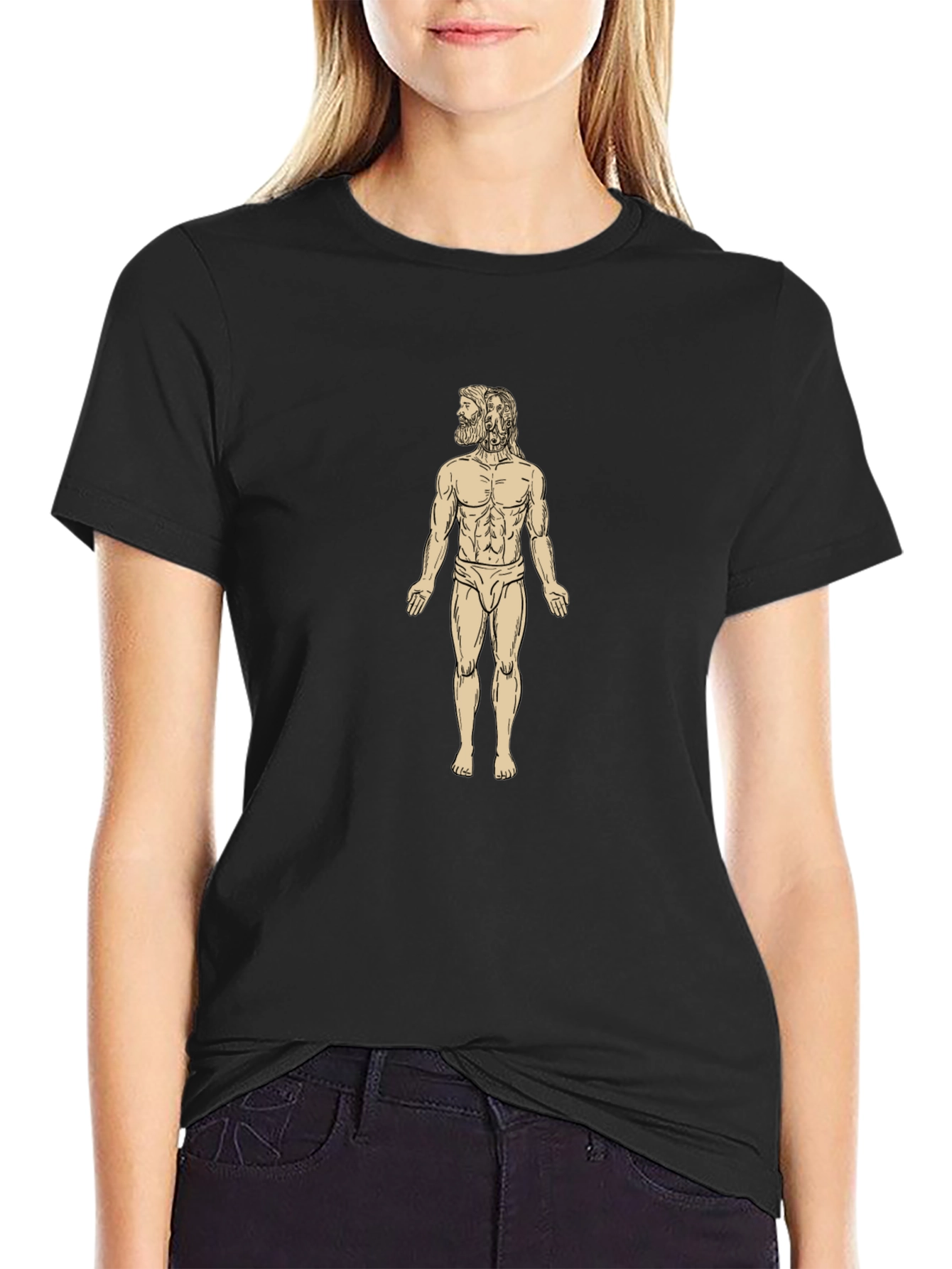 Anatomical Man Black T-Shirt