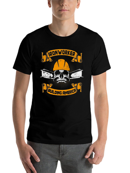 Ironworker Skull Graphic T-Shirt - Building America