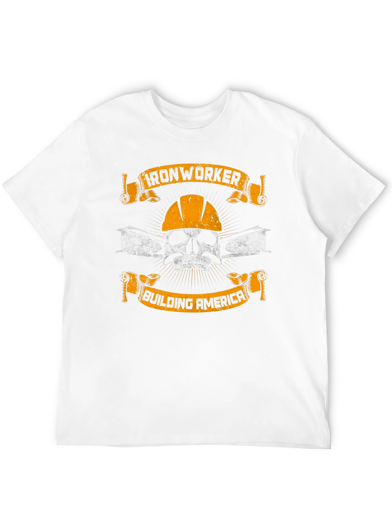 Ironworker Skull Graphic T-Shirt - Building America
