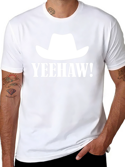 Yeehaw Cowboy Hat Graphic Tee - Western Style
