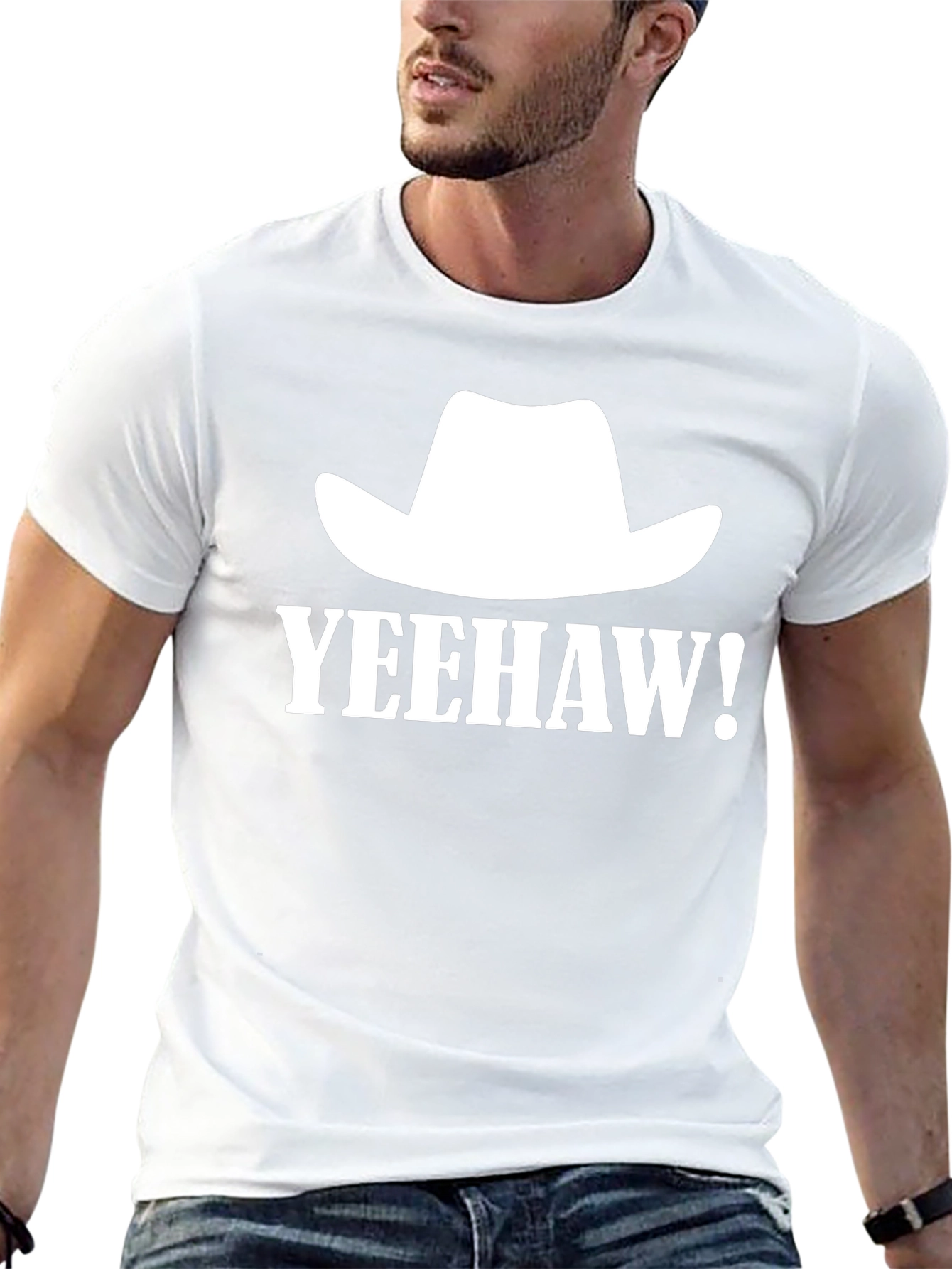 Yeehaw Cowboy Hat Graphic Tee - Western Style
