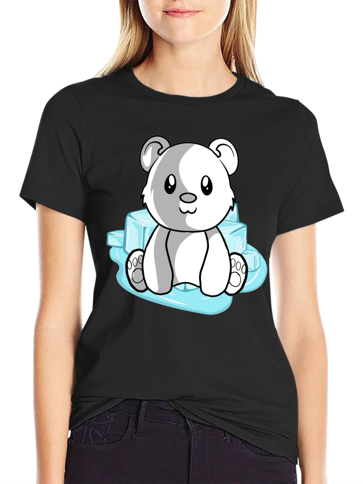 Cute Polar Bear on Ice T-Shirt