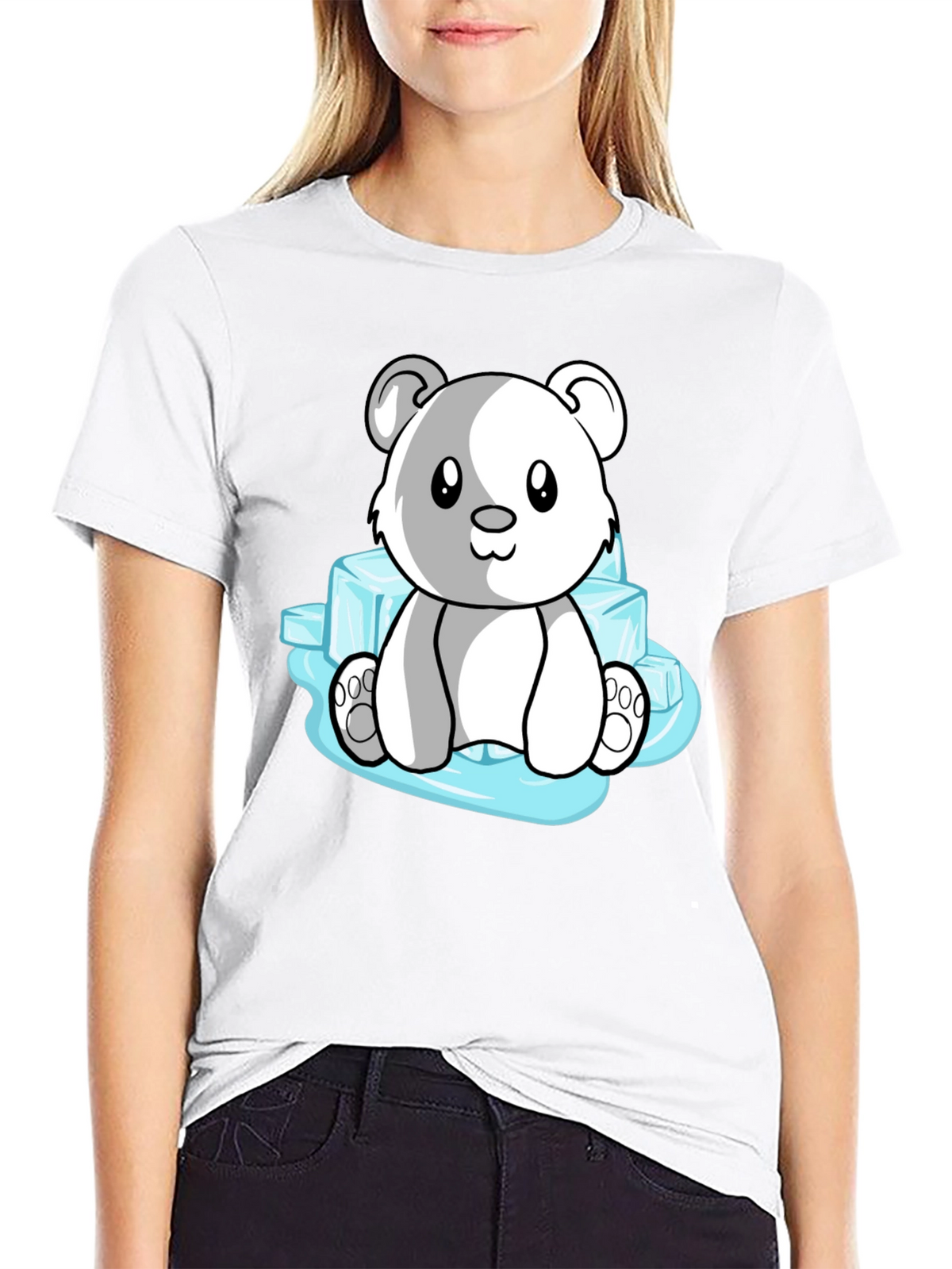 Cute Polar Bear on Ice T-Shirt