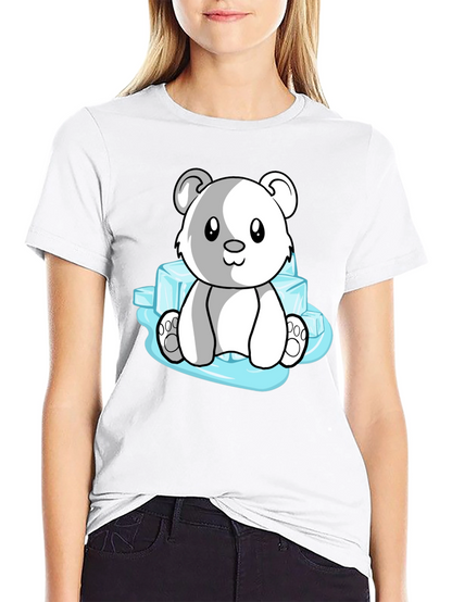 Cute Polar Bear on Ice T-Shirt