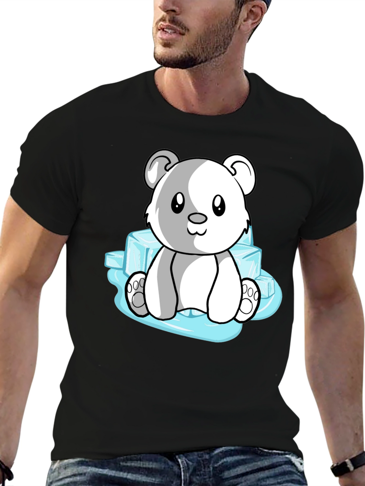 Cute Polar Bear on Ice T-Shirt