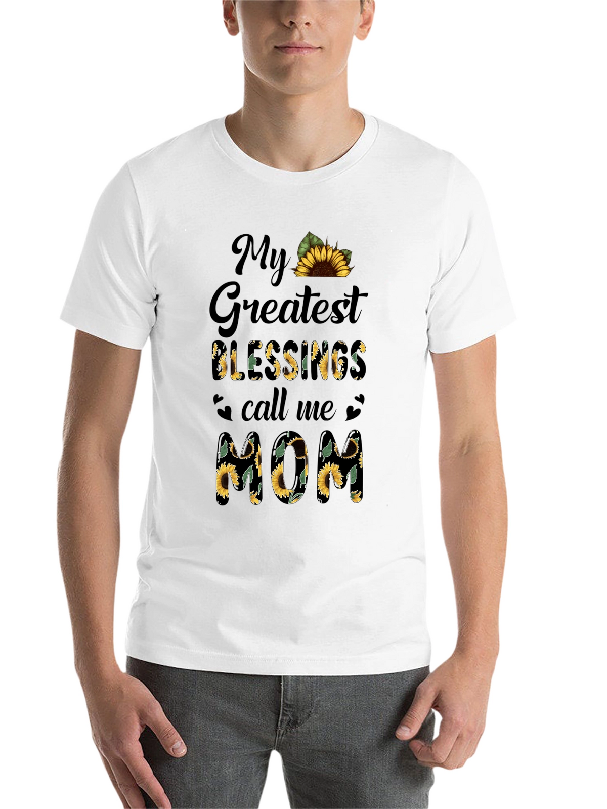 Sunflower Mom T-Shirt - My Greatest Blessings