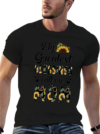 Sunflower Mom T-Shirt - My Greatest Blessings