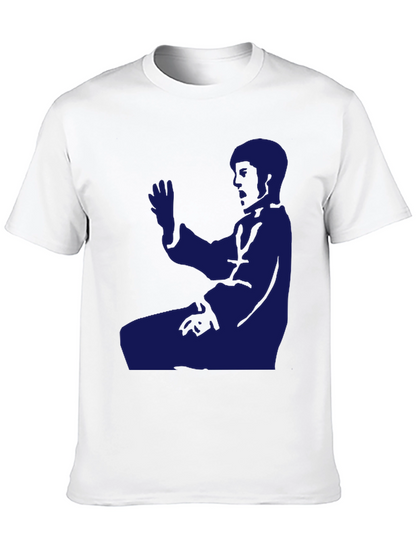 Martial Arts Silhouette T-Shirt - Black