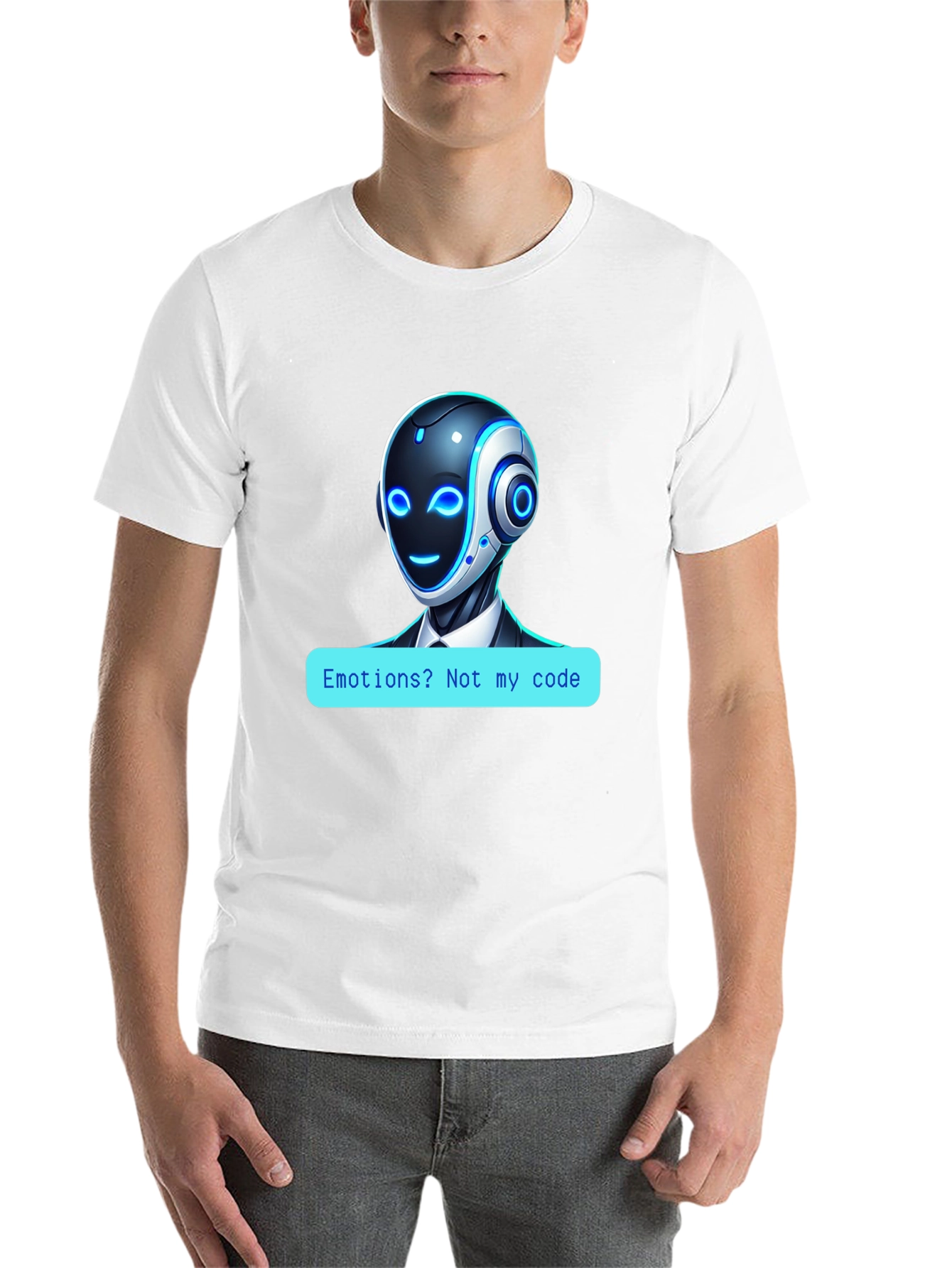 Robot Code T-Shirt - No Emotions!
