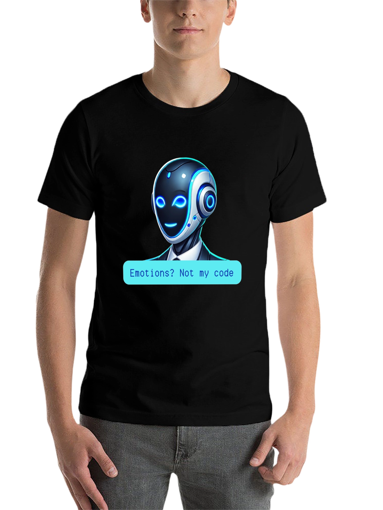 Robot Code T-Shirt - No Emotions!