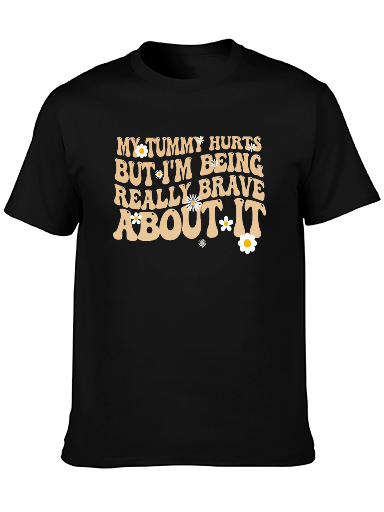 Funny Tummy Hurts Brave Graphic Tee