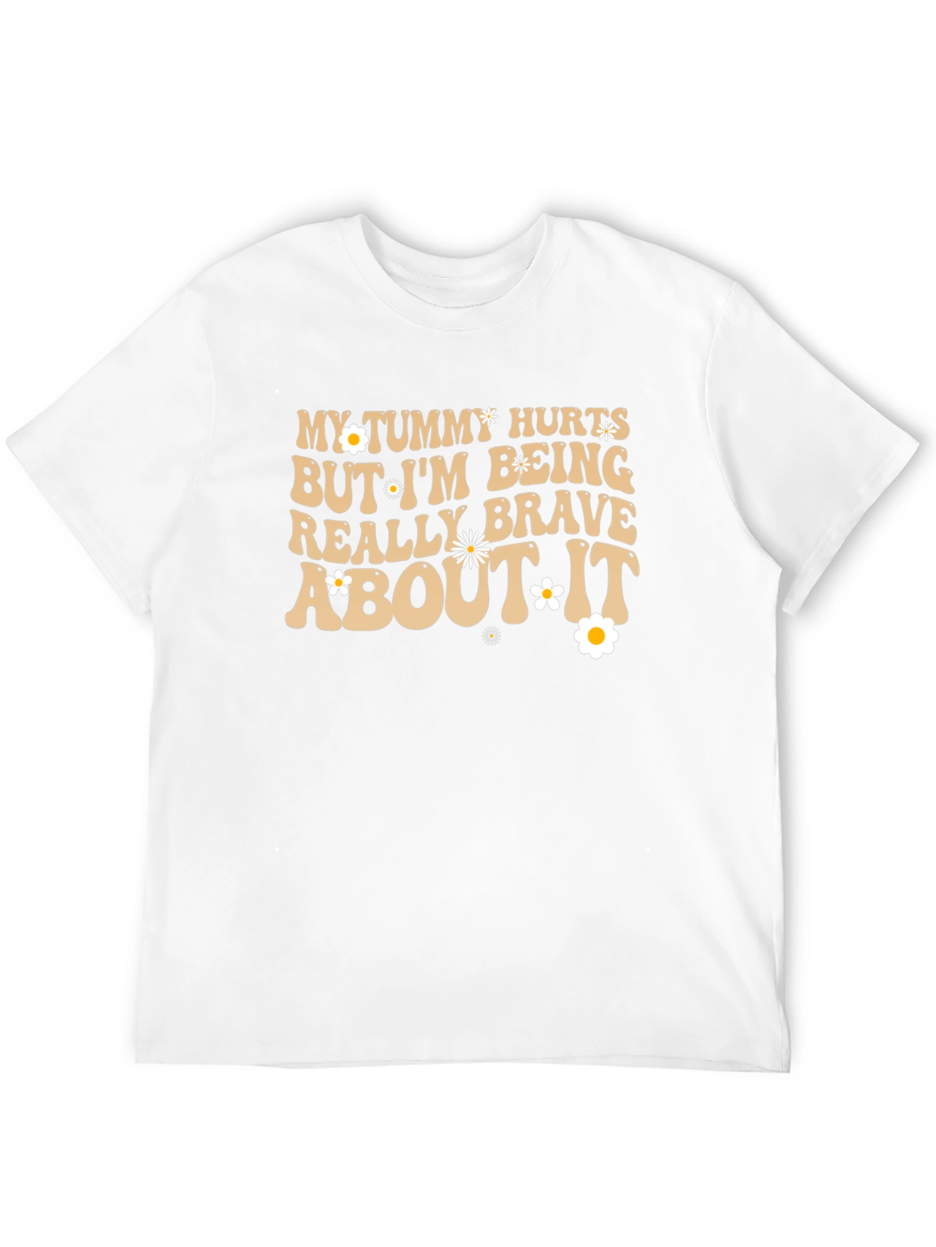 Funny Tummy Hurts Brave Graphic Tee