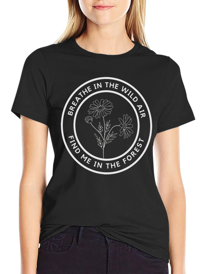 Wild Air Forest Graphic Tee - Black