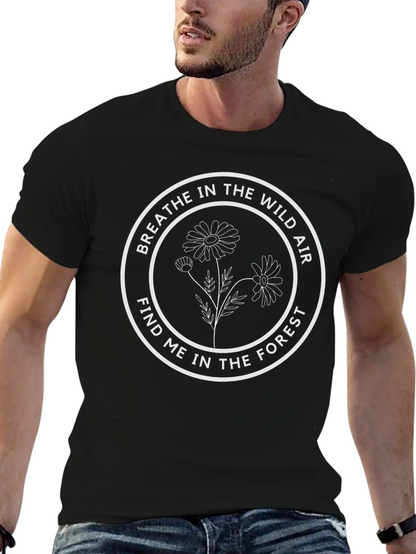 Wild Air Forest Graphic Tee - Black