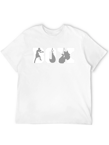 Boxing Graphic Tee - Black Cotton Boxer T-Shirt