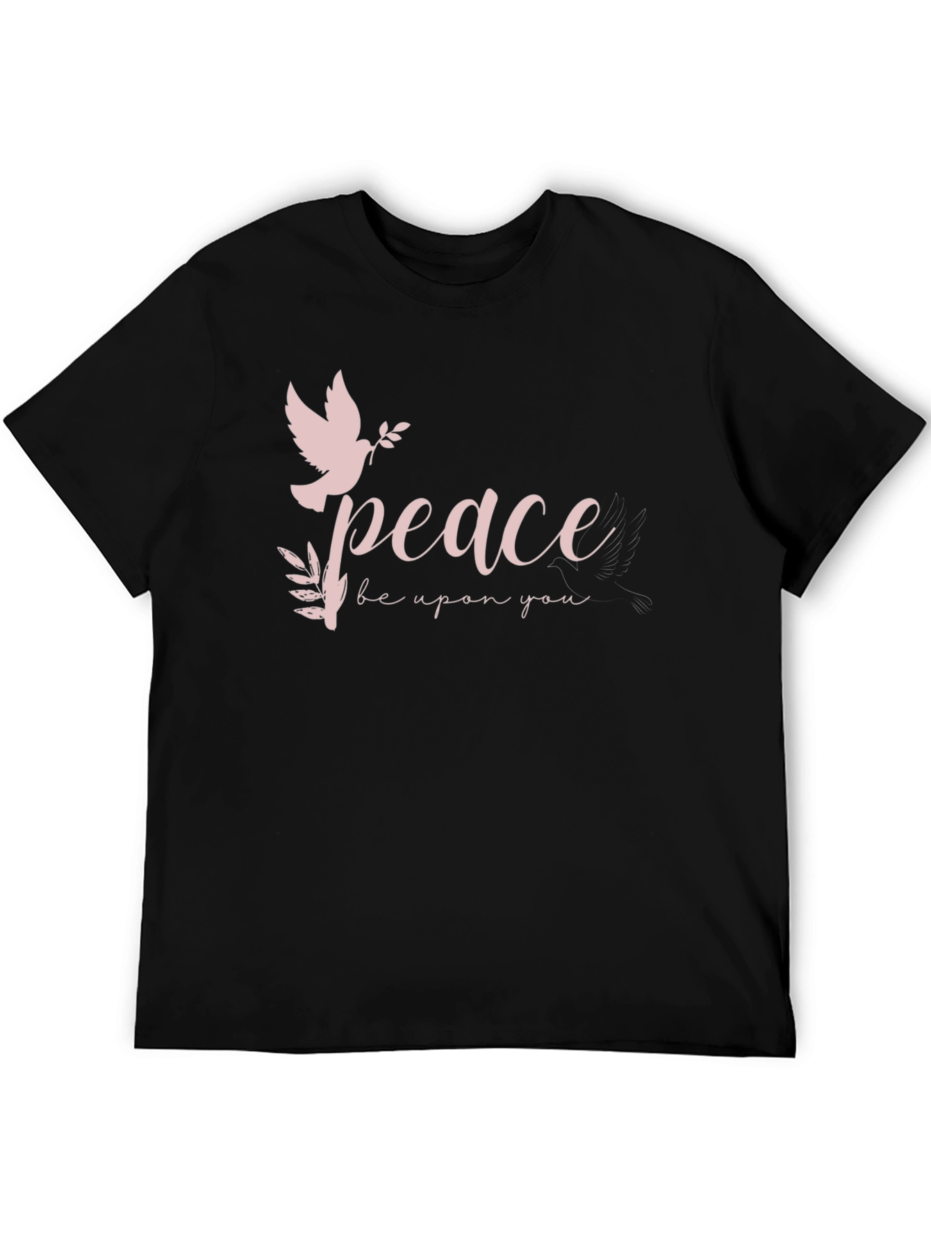 Peace Dove Graphic Black T-Shirt