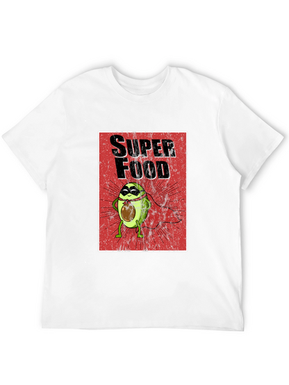 Superfood Avocado Superhero T-Shirt - Fun Graphic Tee