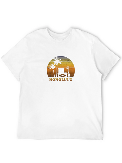 Honolulu Retro Sunset T-Shirt