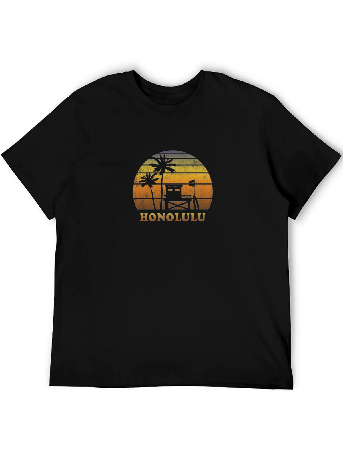 Honolulu Retro Sunset T-Shirt