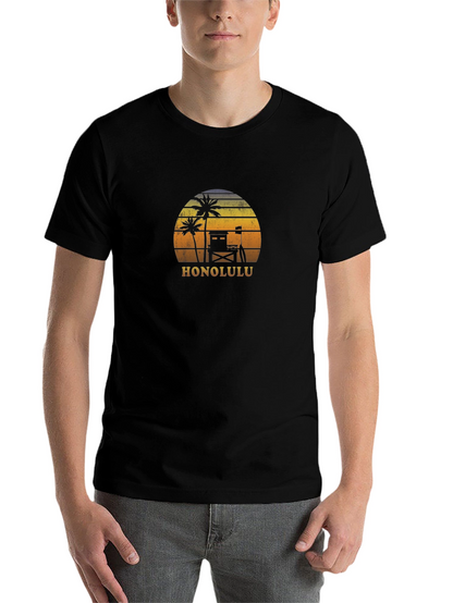 Honolulu Retro Sunset T-Shirt