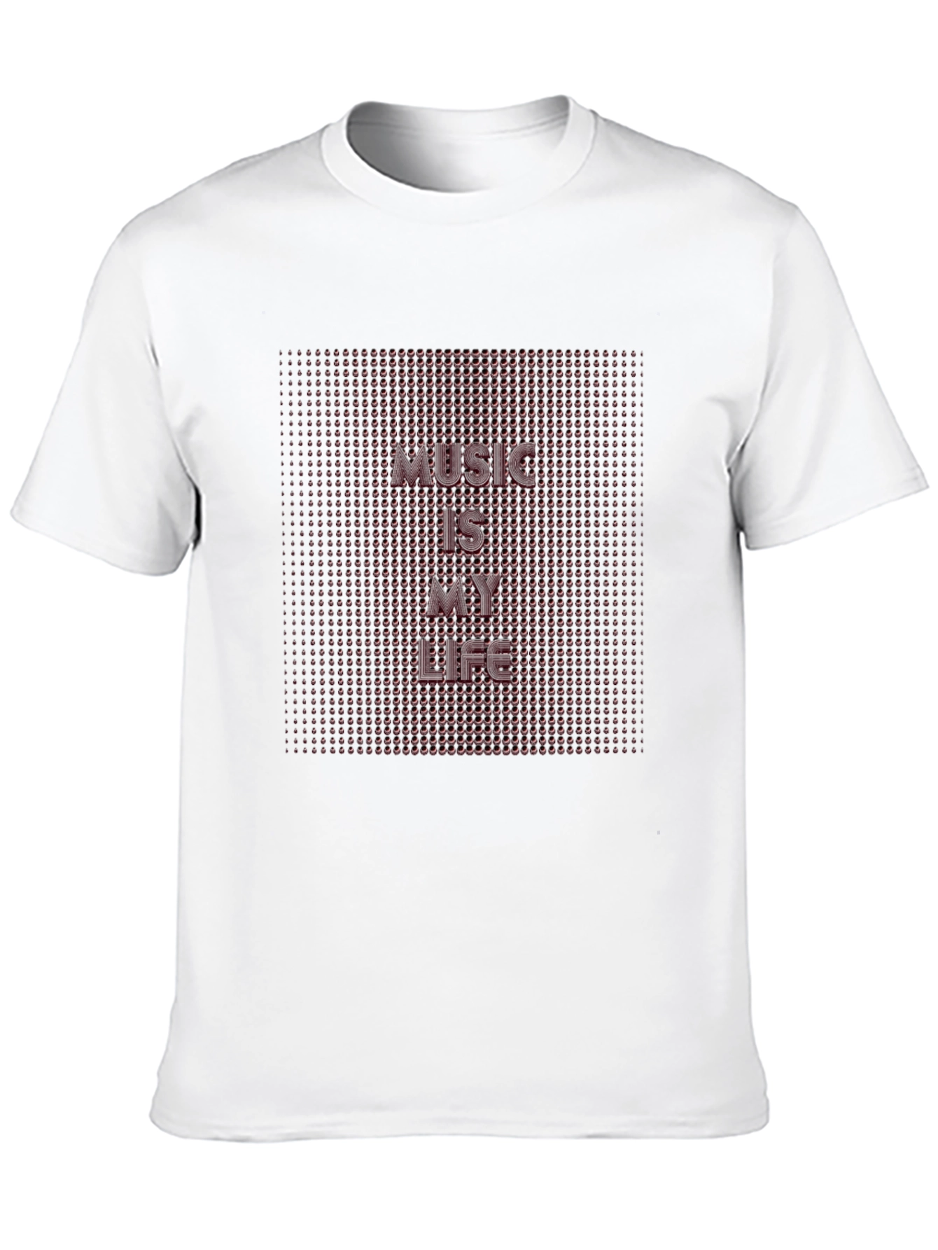 Music Is My Life Black Graphic T-Shirt