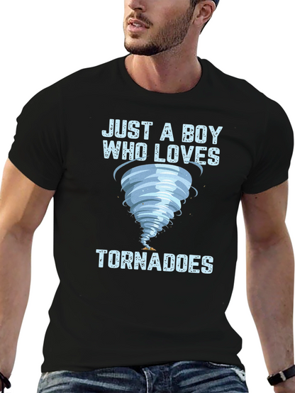 Just a Boy Who Loves Tornadoes T-Shirt