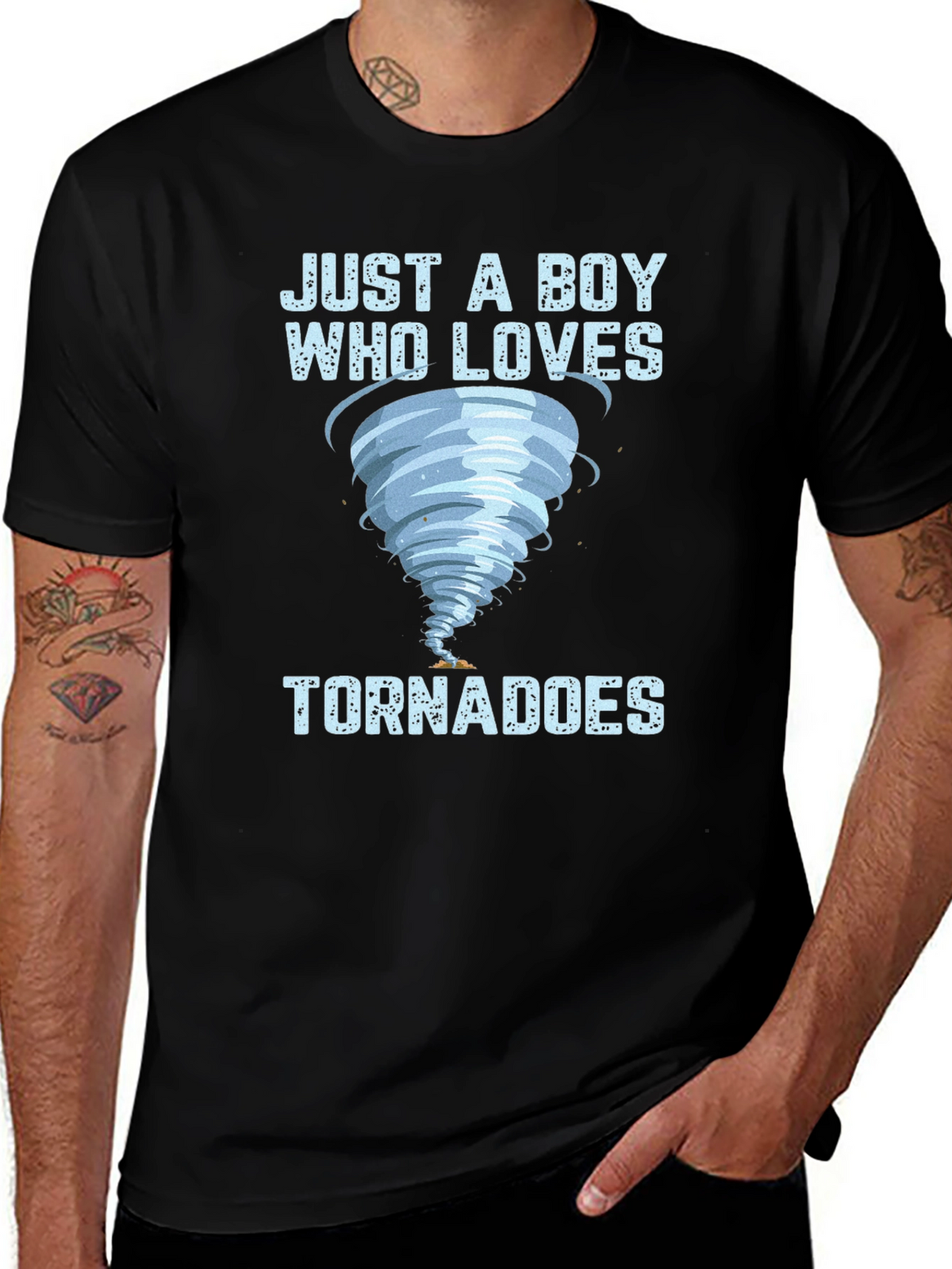 Just a Boy Who Loves Tornadoes T-Shirt