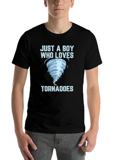 Just a Boy Who Loves Tornadoes T-Shirt