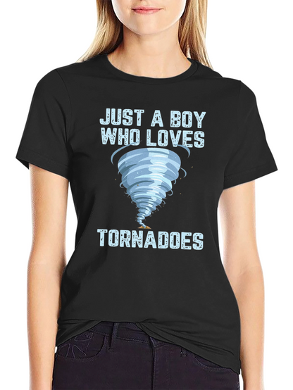 Just a Boy Who Loves Tornadoes T-Shirt