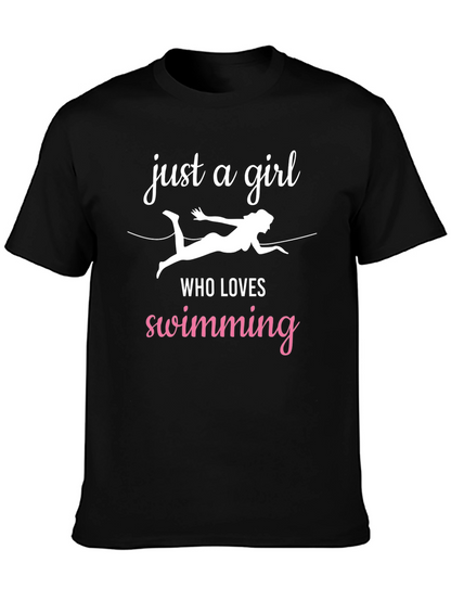 Just a Girl Who Loves Swimming T-Shirt