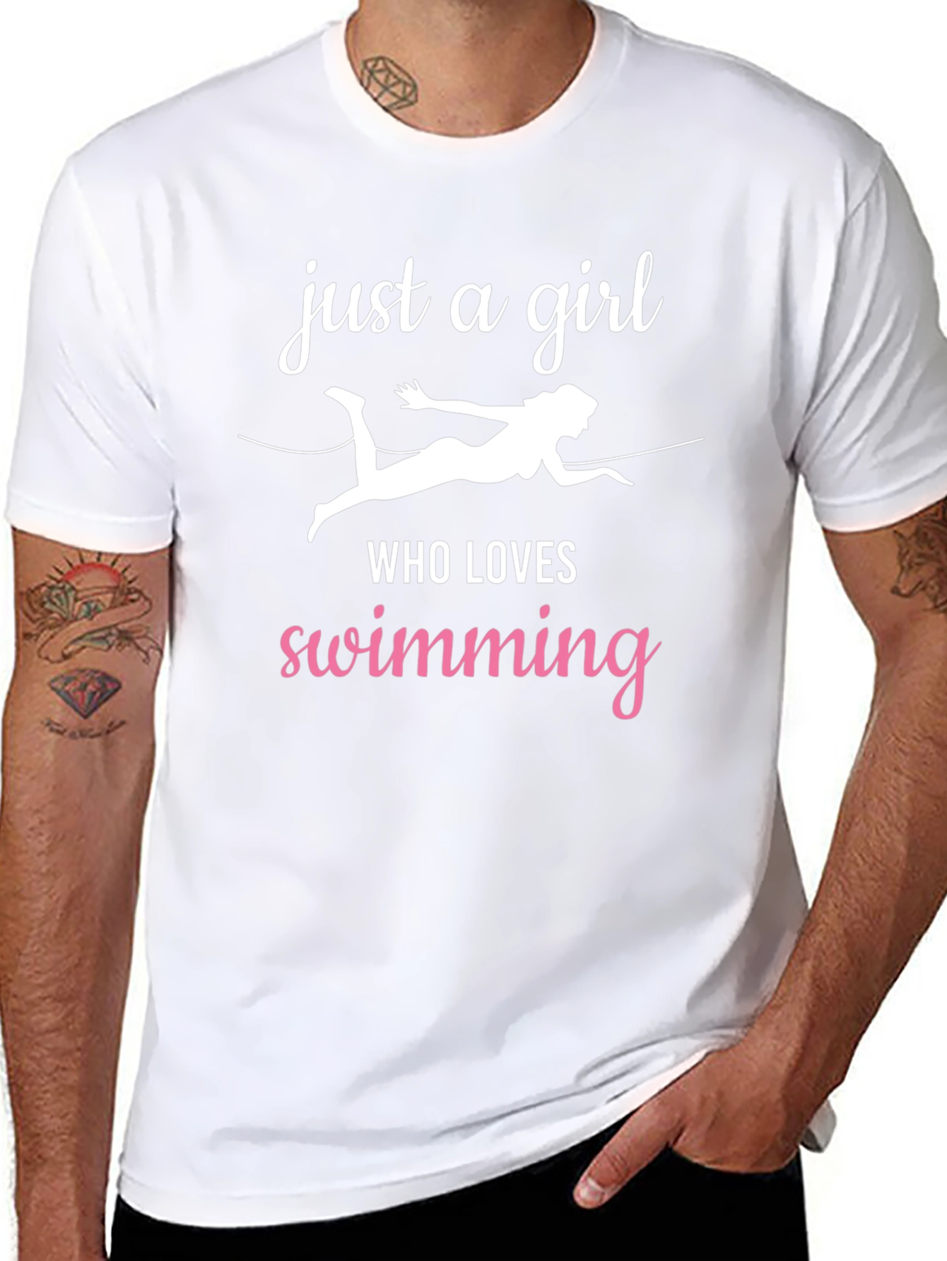 Just a Girl Who Loves Swimming T-Shirt