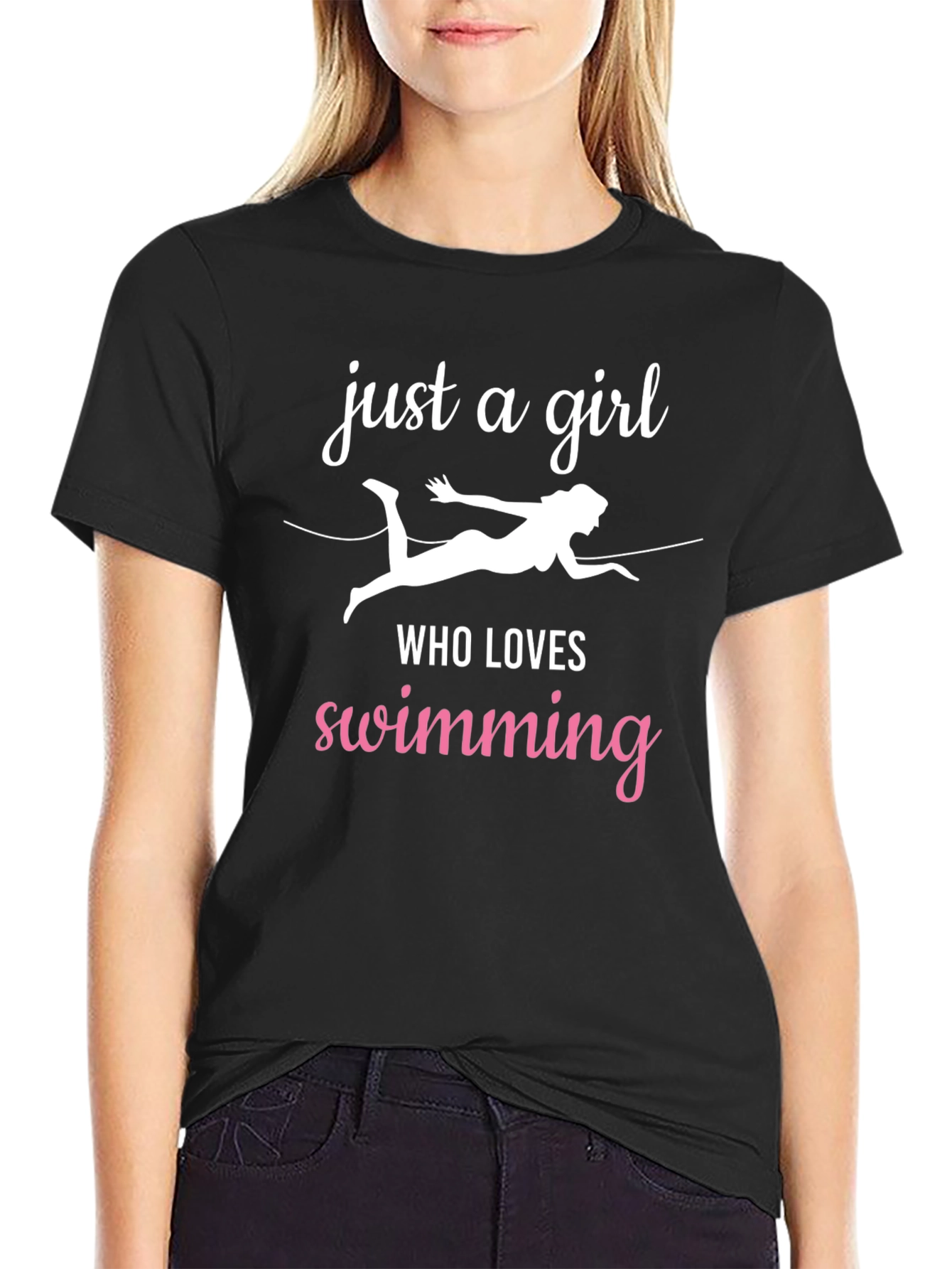 Just a Girl Who Loves Swimming T-Shirt