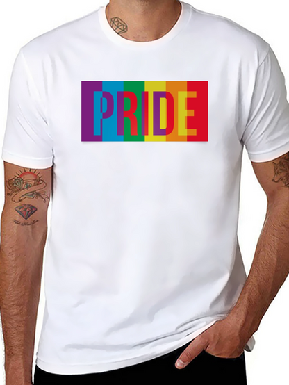Pride Rainbow Graphic Tee - Soft Cotton Blend